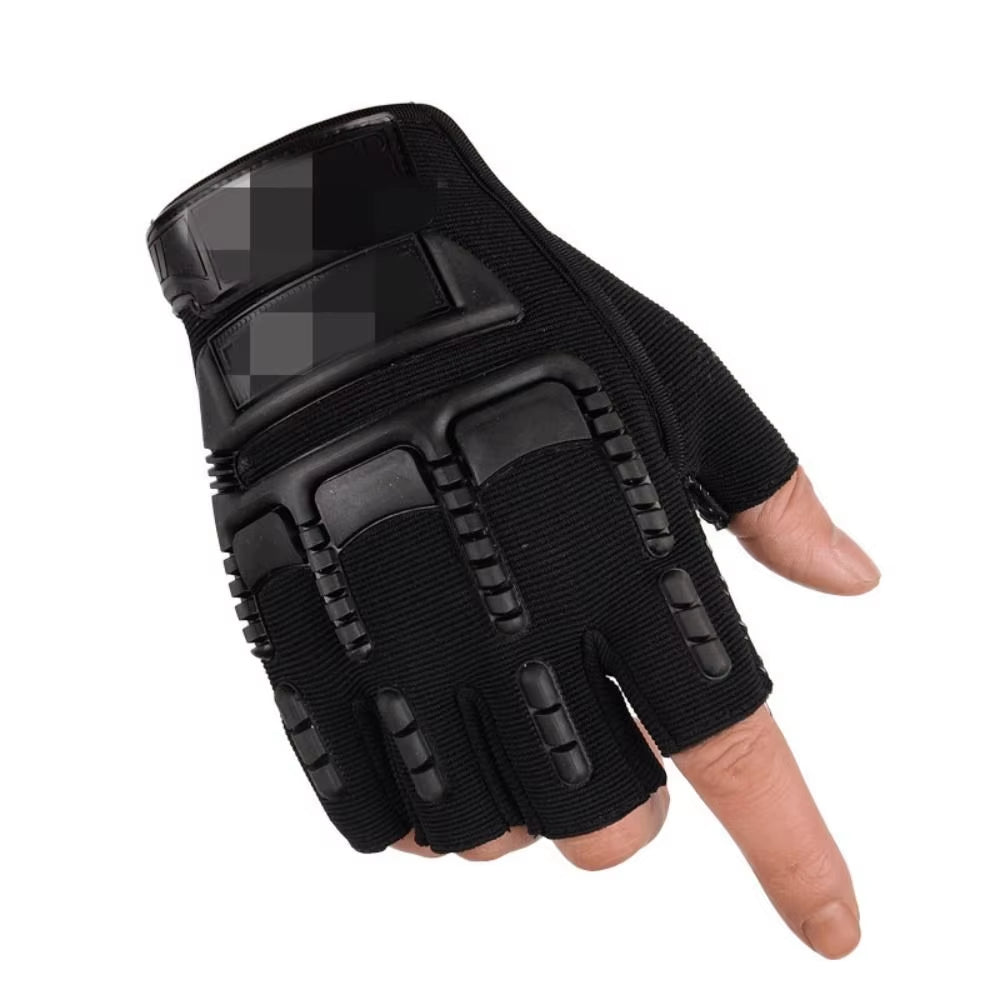 1 Pair Fingerless Gloves Anti-Slip Half Finger Mittens Wear-Resistant Fingerless Men'S Gloves