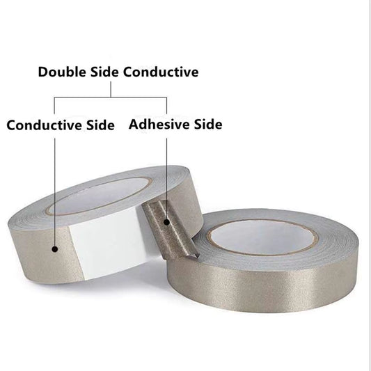 Faraday Tape Double Conductive Fabric Tape for Laptop Mobilephone LCD Repair EMI Shielding, RF Signal Blocking 20M