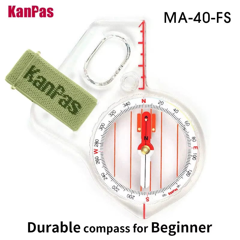 Basic and Beginner'S Orienteering Thumb Compass, Orienteering Primary Compass, MA-40-FS, Durable Sport Compass