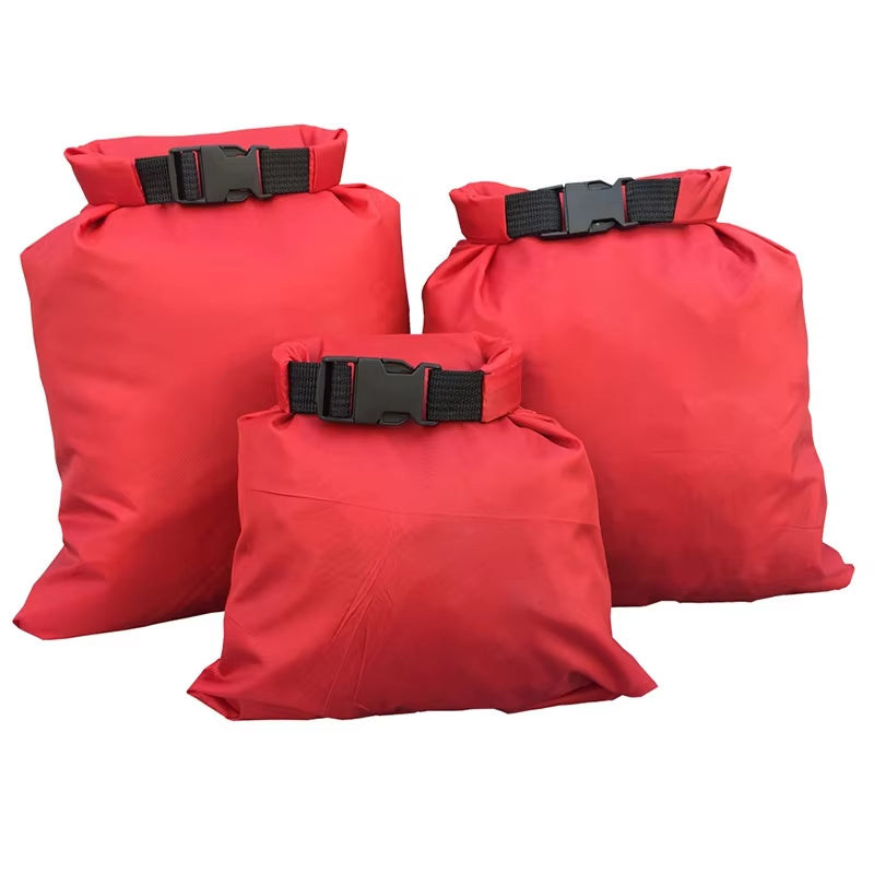 1.5+2.5+3.5L 3Pcs Waterproof Dry Bag Storage Pouch Rafting Canoeing Boating Kayaking Carrying Valuable Perishable Items