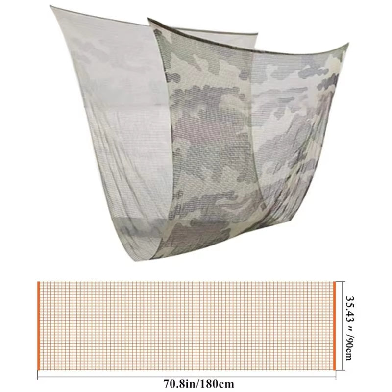 Camouflage Netting Tactical Mesh Camo Breathbale Scarf Sniper Face Veil Scarves for Wargame Sports Hunting Shooting Camping