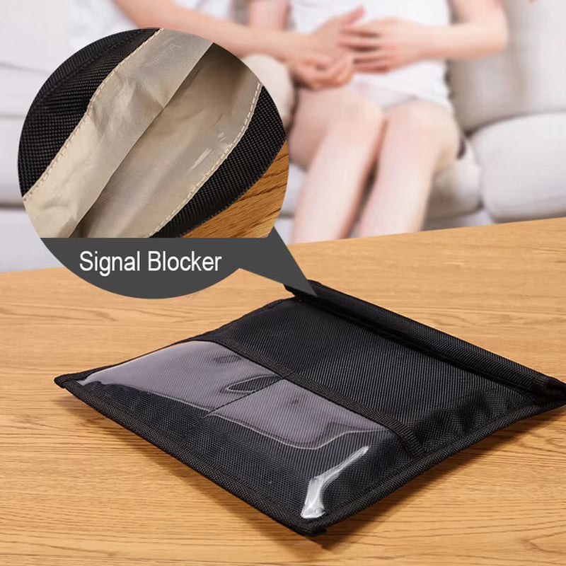 Rfid Rf Signal Blocking Bag Mobile Phone Anti-Radiation Shield Laptop Faradaybag Anti-Theft Pouch for Cell Phone Tablet Car Keys