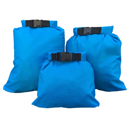 1.5+2.5+3.5L 3Pcs Waterproof Dry Bag Storage Pouch Rafting Canoeing Boating Kayaking Carrying Valuable Perishable Items