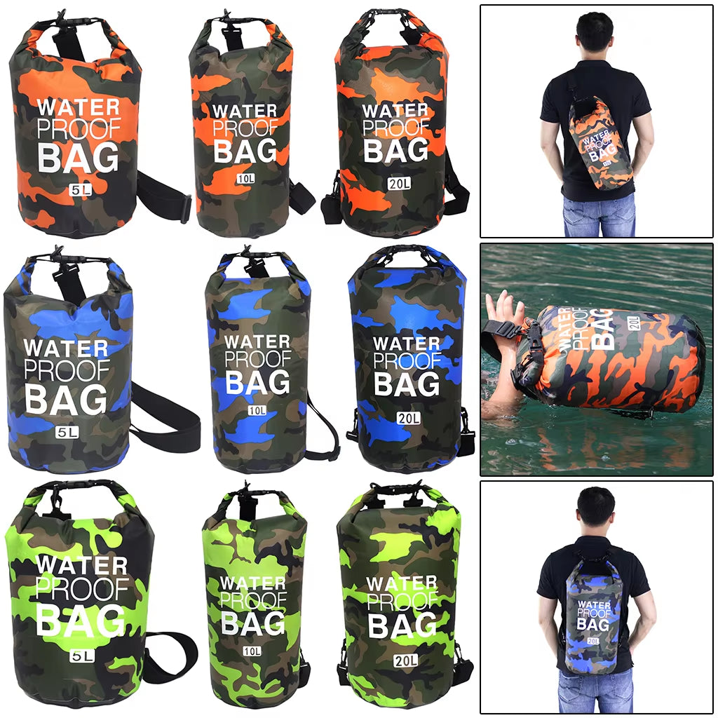 Waterproof Bags 2L 5L 10L 15L 20L 30L Swimming Sports Bags Backpack Drifting Rafting Surfing Gym Dry Bag Beach Accessories