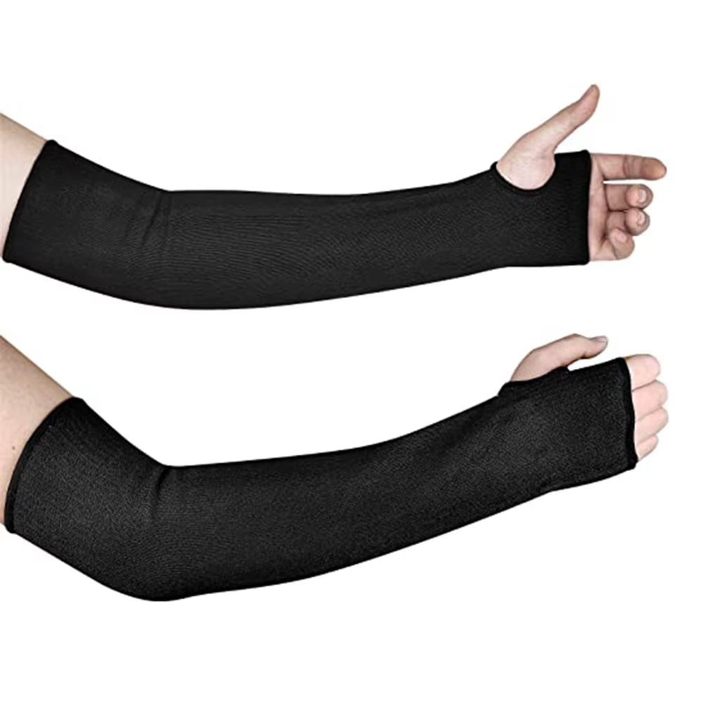 Level 5 HPPE Cut Resistant Arm Sleeves Anti-Puncture Labor Work Safety Gloves Gardening Construction Automobile Arm Protection