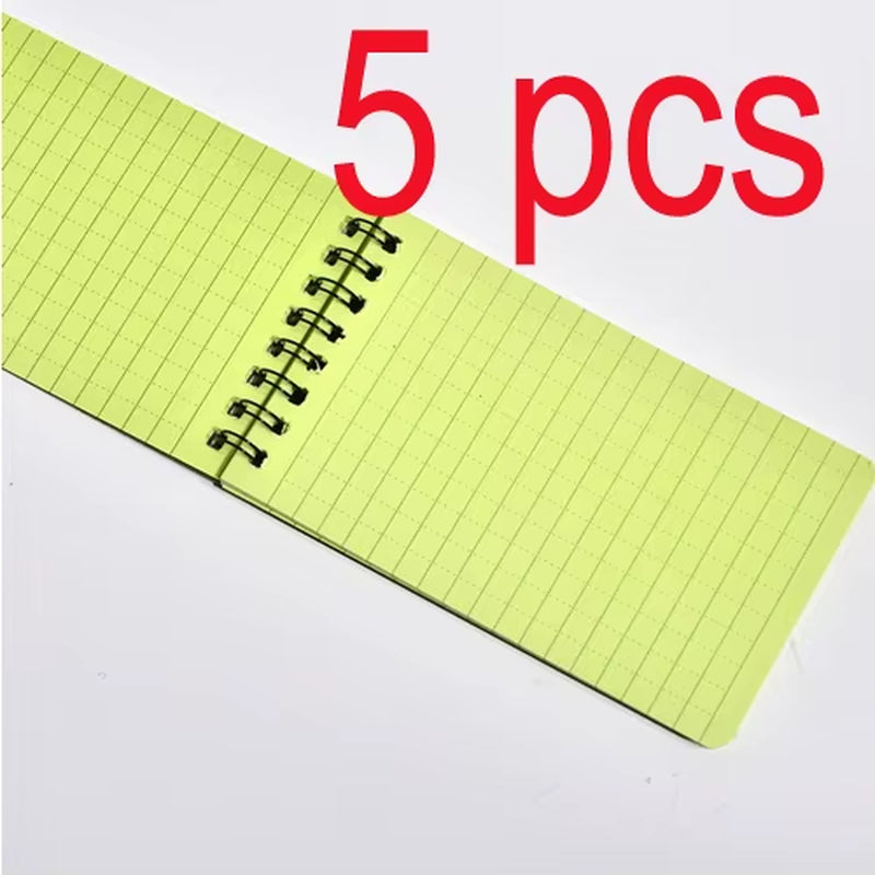 5 PCS Tactical Note Book All-Weather All Weather Notebook Waterproof Writing Paper in Rain