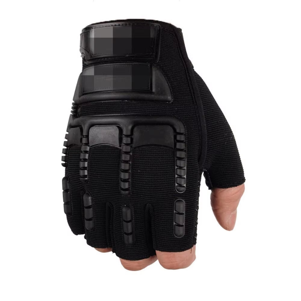 1 Pair Fingerless Gloves Anti-Slip Half Finger Mittens Wear-Resistant Fingerless Men'S Gloves