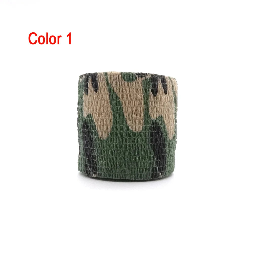 1 Roll  4.5M*5Cm Waterproof Outdoor Camo Hunting Camouflage Tape Wraps