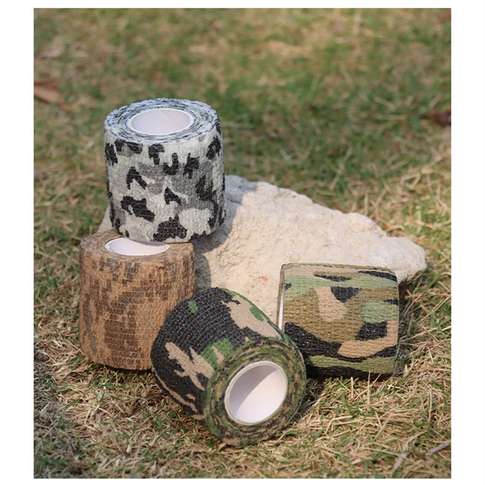 1 Roll  4.5M*5Cm Waterproof Outdoor Camo Hunting Camouflage Tape Wraps