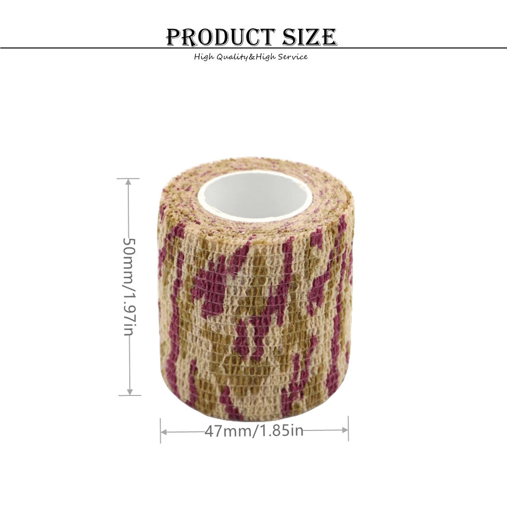 1 Roll  4.5M*5Cm Waterproof Outdoor Camo Hunting Camouflage Tape Wraps