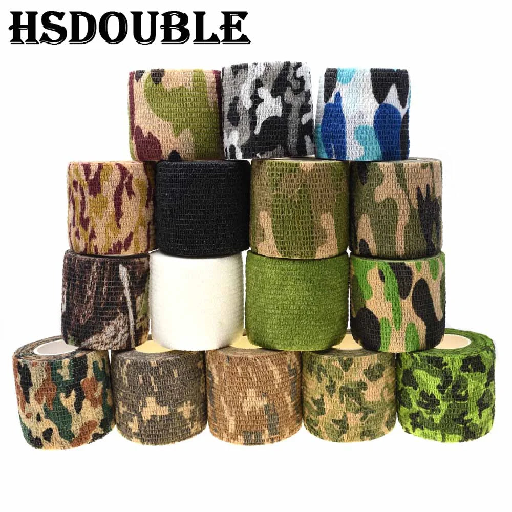 1 Roll  4.5M*5Cm Waterproof Outdoor Camo Hunting Camouflage Tape Wraps