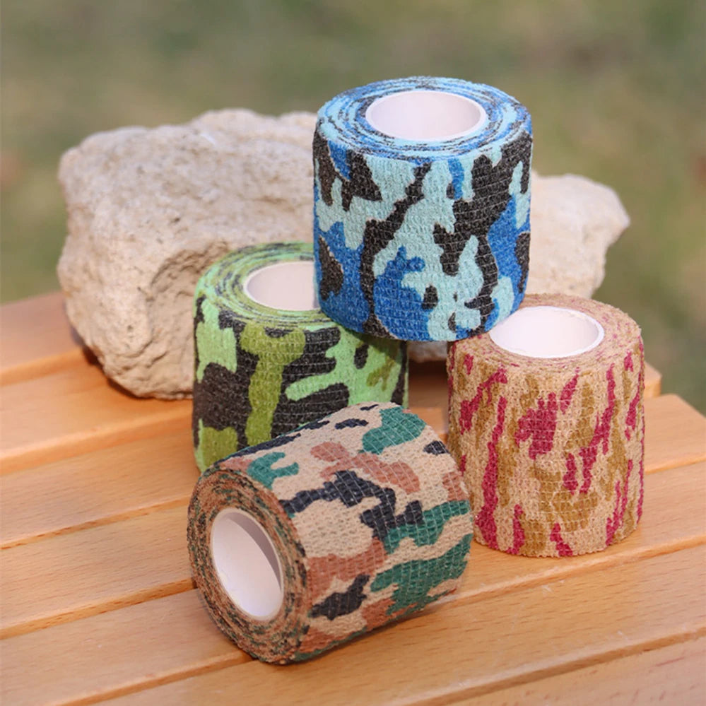 1 Roll  4.5M*5Cm Waterproof Outdoor Camo Hunting Camouflage Tape Wraps