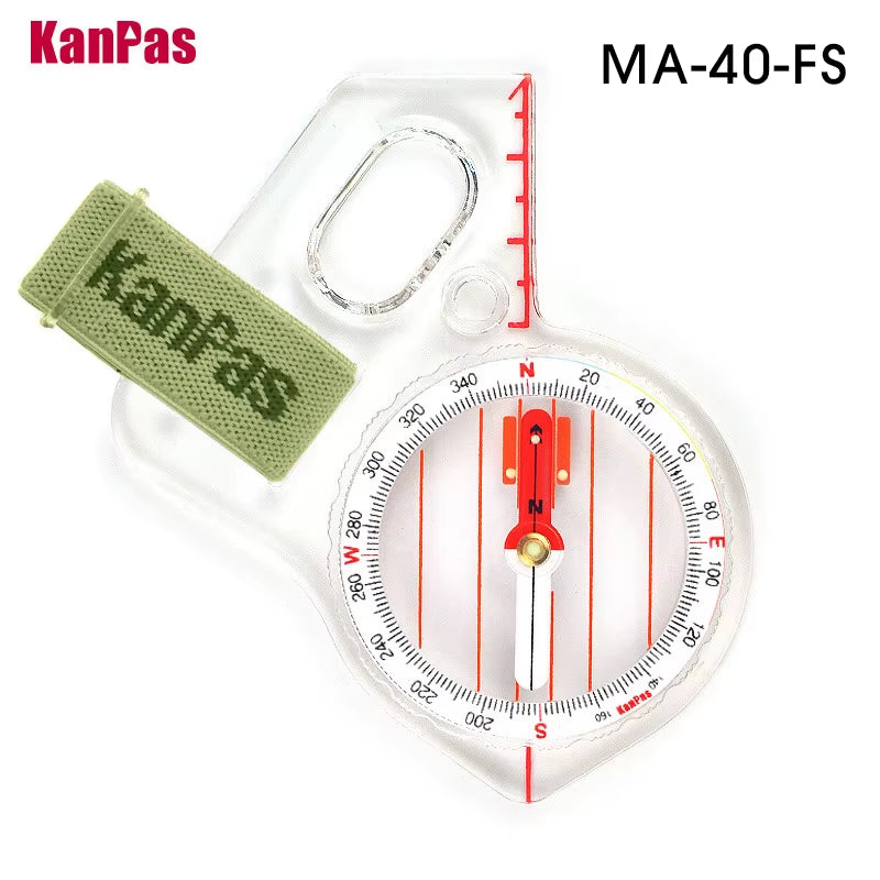 Basic and Beginner'S Orienteering Thumb Compass, Orienteering Primary Compass, MA-40-FS, Durable Sport Compass