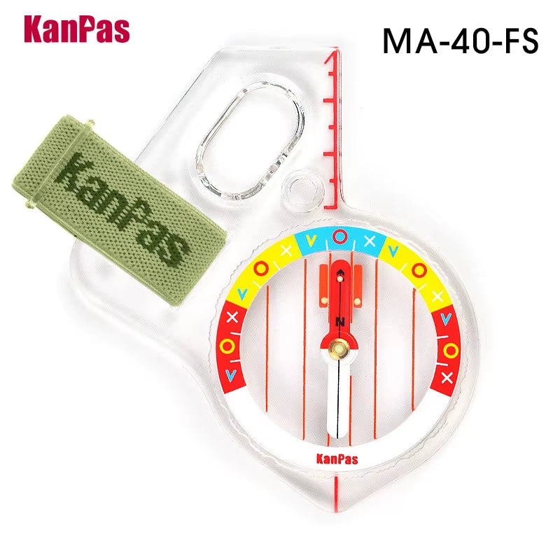 Basic and Beginner'S Orienteering Thumb Compass, Orienteering Primary Compass, MA-40-FS, Durable Sport Compass