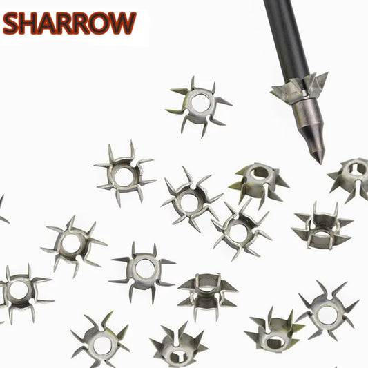 10/20/30/40/50Pcs Target Points ID 6.2Mm Arrowhead Broadhead Judo Arrow Points 8 Paw Point Outdoor Practice Archery Accessories